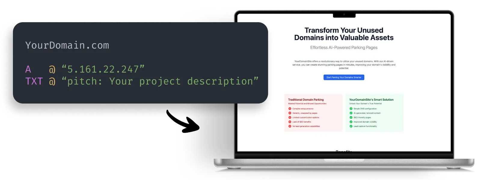 Transform Unused Domains into Impactful Landing Pages